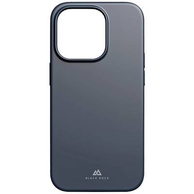 Coque de téléphone simple en bleu marine avec un découpage pour la caméra et le logo 'BLACK ROCK' en bas.