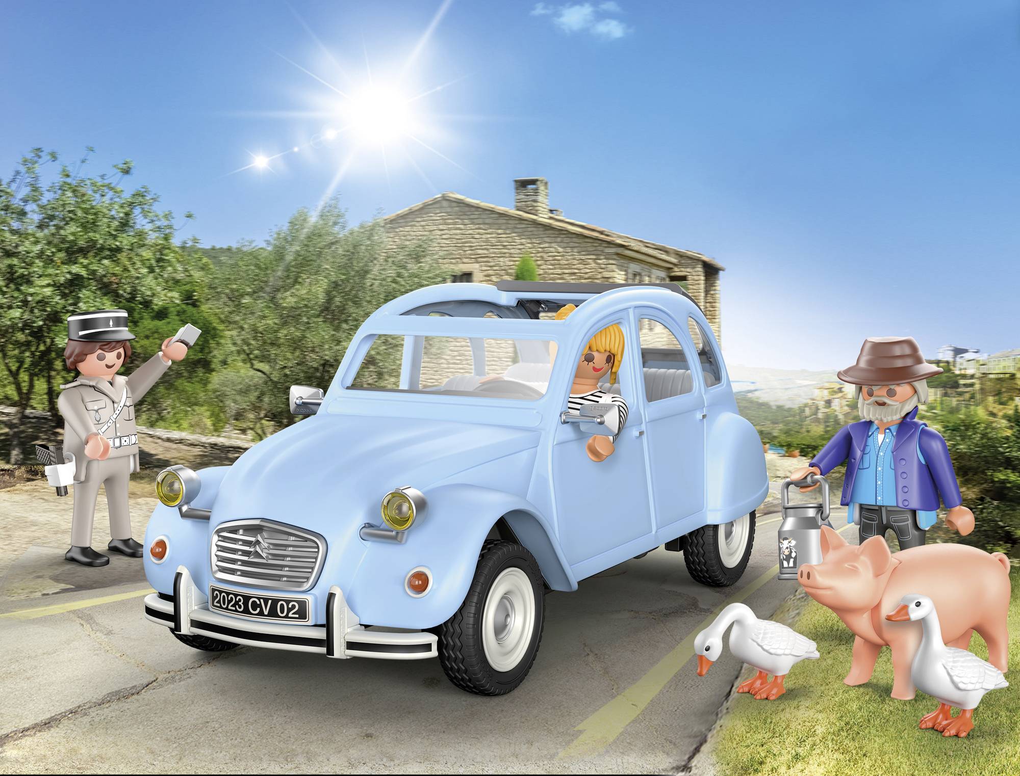 Playmobil collection Classic, la voiture Citroën 2CV 1949 (70640