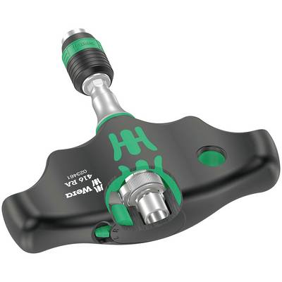 Un tournevis à poignée en T ergonomique au design vert et noir, adapté pour un vissage rapide et une manipulation facile.