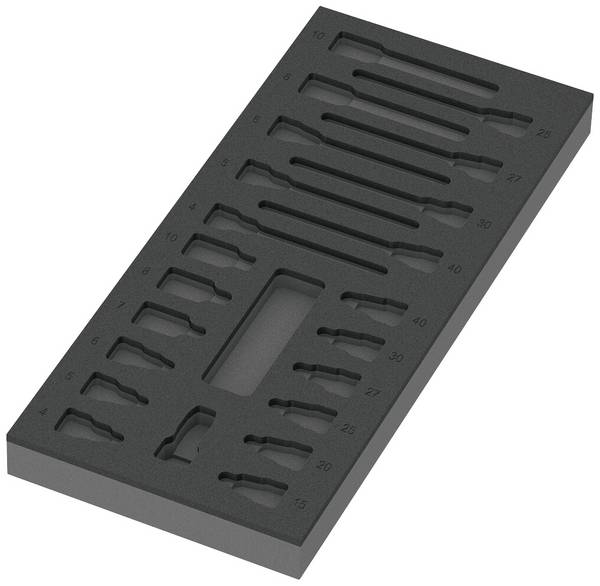 Wera 05137323001 Zyklop Insert en mousse 1 pièce (L x l x H) 172 x 392 x 30 mm