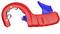 Coupe-tubes Knipex avec boîtier rouge et lame bleue. Adapté pour couper précisément les tubes et les tuyaux.