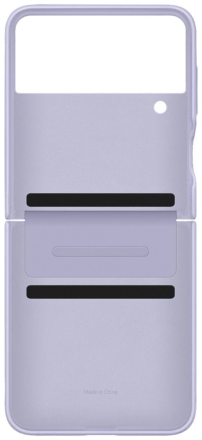 Coque pour Samsung Galaxy Z Flip 4 en Cuir Compatible avec Charge Sans Fil-2