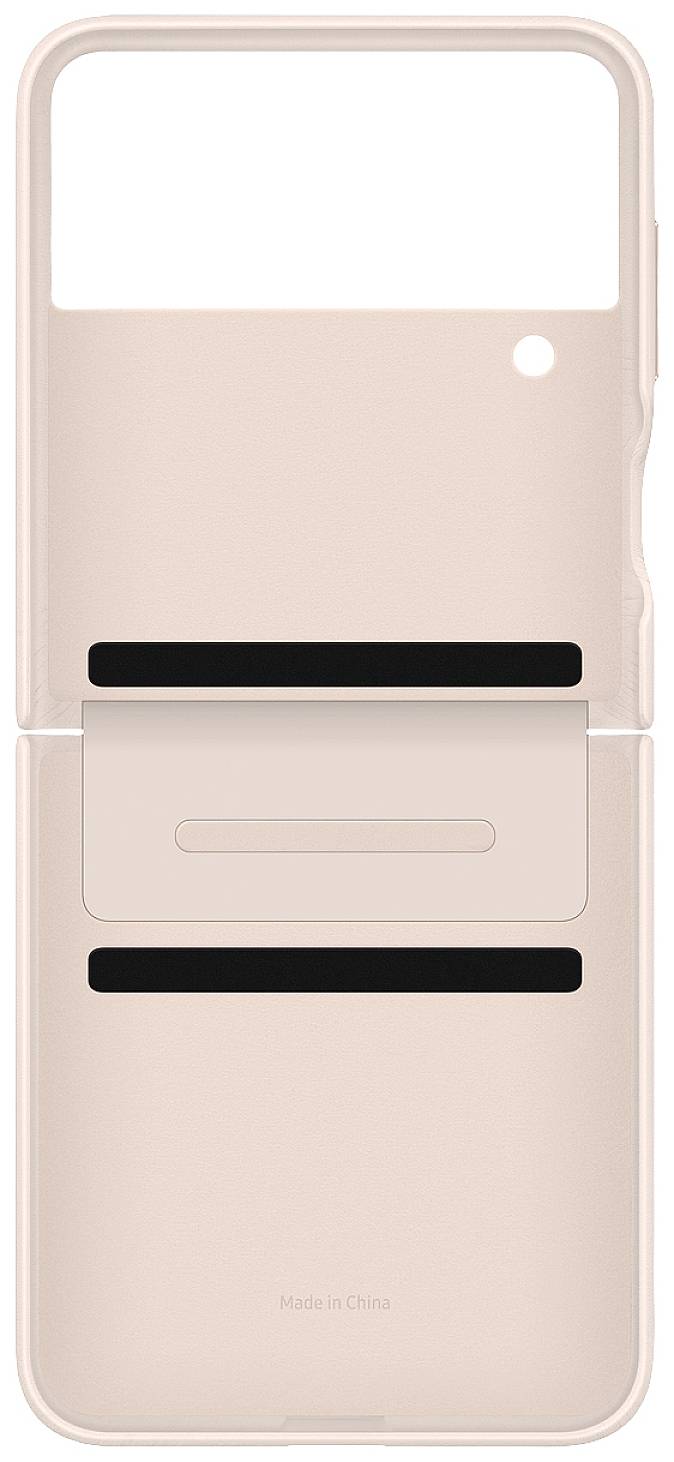 Coque pour Samsung Galaxy Z Flip 4 en Cuir Compatible avec Charge Sans Fil-4