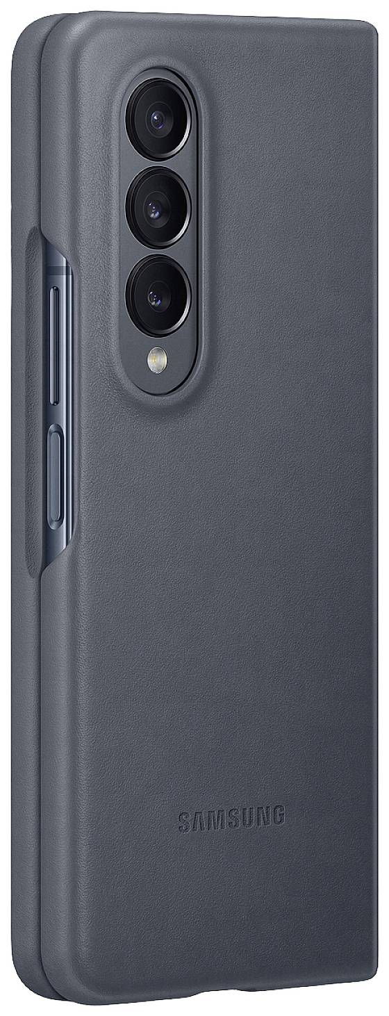 Coque pour Samsung Galaxy Z Fold 4 en Cuir Compatible avec Charge Sans Fil-2