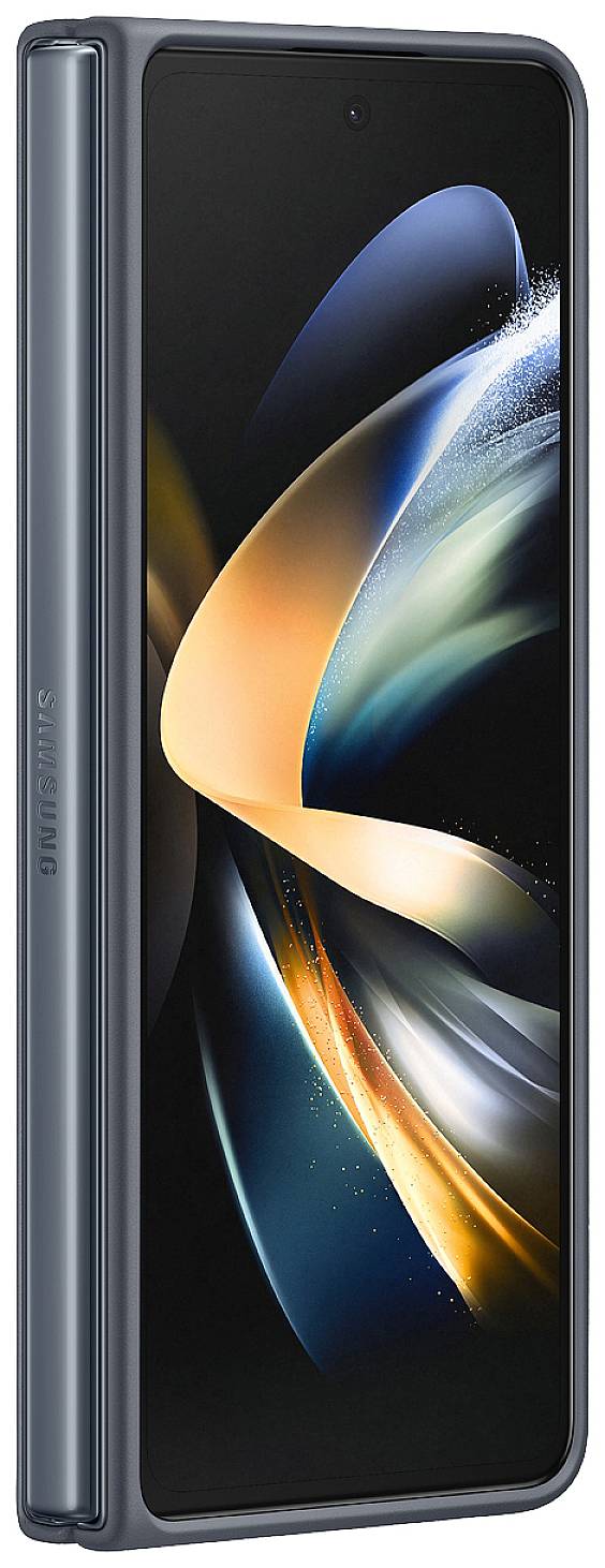 Coque pour Samsung Galaxy Z Fold 4 en Cuir Compatible avec Charge Sans Fil-3