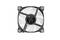 Ventilateur d'ordinateur noir avec des pales blanches, modèle TT-1425 de Thermaltake, gros plan sur la vue de face avec l'étiquette visible.