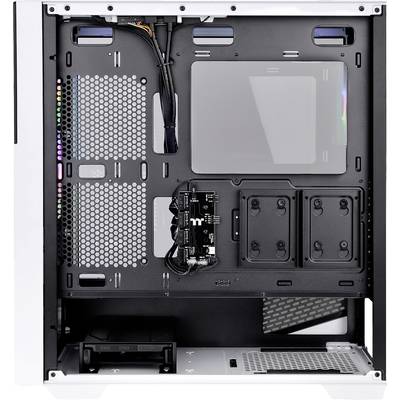 Thermaltake Divider 370 TG, Midi Tower, PC, Noir, Blanc, ATX, EATX, micro ATX, Mini-ITX, SPCC, Multi-0