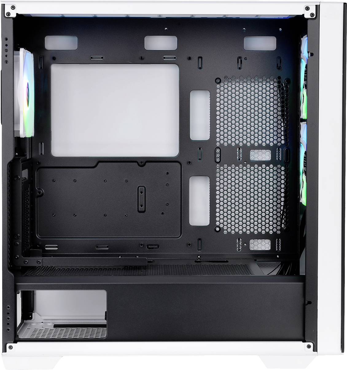 Thermaltake Divider 370 TG, Midi Tower, PC, Noir, Blanc, ATX, EATX, micro ATX, Mini-ITX, SPCC, Multi-5