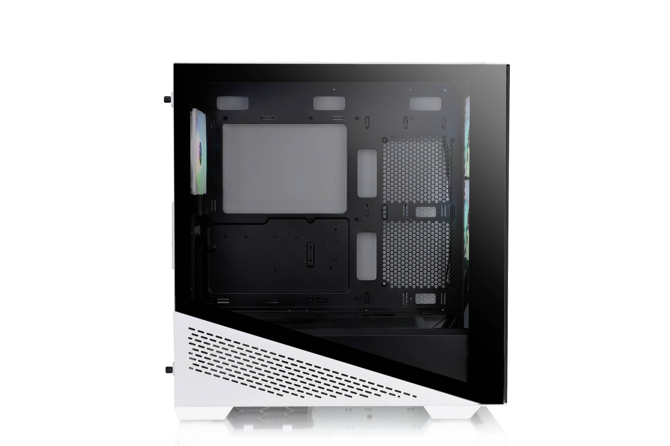 Thermaltake Divider 370 TG, Midi Tower, PC, Noir, Blanc, ATX, EATX, micro ATX, Mini-ITX, SPCC, Multi-10