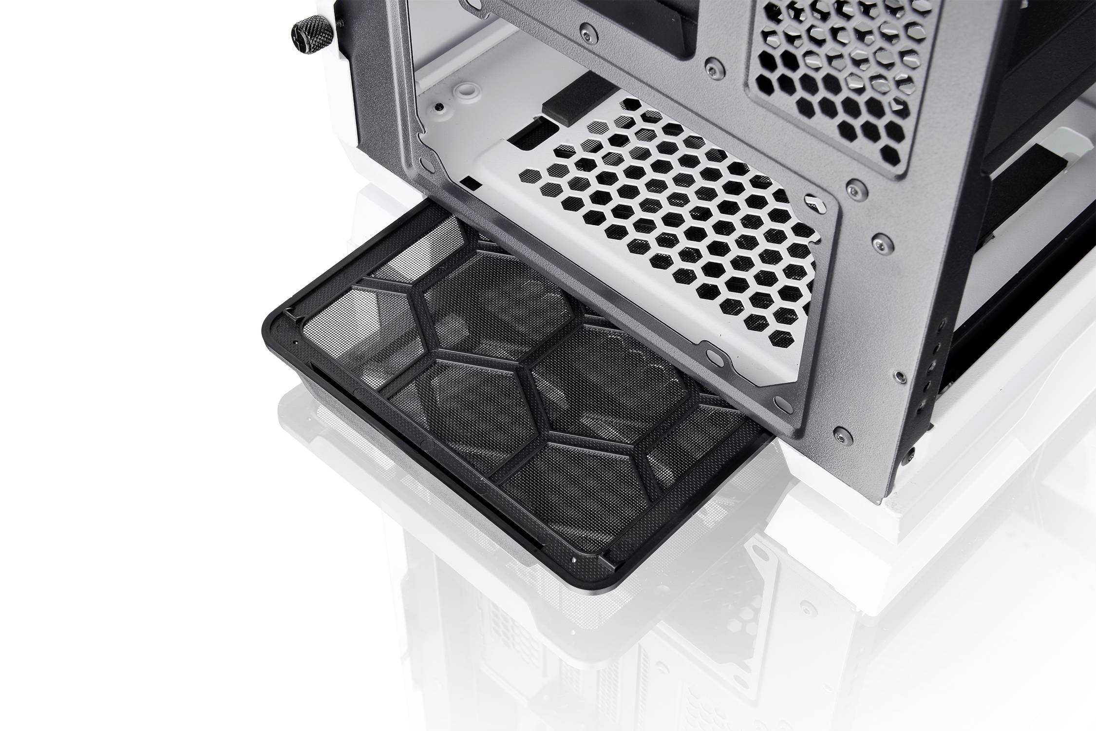 Thermaltake Divider 370 TG, Midi Tower, PC, Noir, Blanc, ATX, EATX, micro ATX, Mini-ITX, SPCC, Multi-22