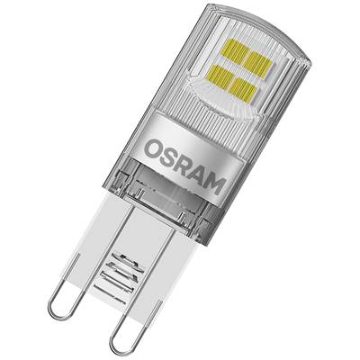 OSRAM 4058075758049 LED CEE 2021 F (A - G) G9 forme spéciale 1.9 W = 20 W blanc chaud (Ø x H) 15 mm x 15 mm  5 pc(s)