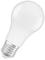 Une ampoule LED blanche avec une base à vis, debout verticalement.