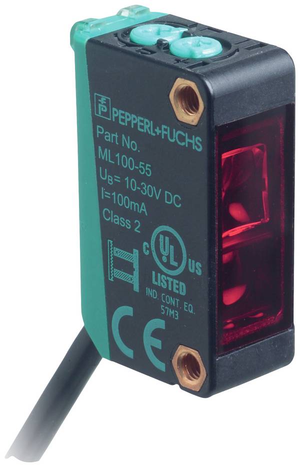 Pepperl+Fuchs Barrière lumineuse à réflexion ML100-55-G/103/115 297836  commutation en réception 1 pc(s)