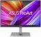Un moniteur ASUS ProArt avec un arrière-plan abstrait aux couleurs vives à l'écran ; le nom de marque 'ASUS ProArt' est visible au centre.