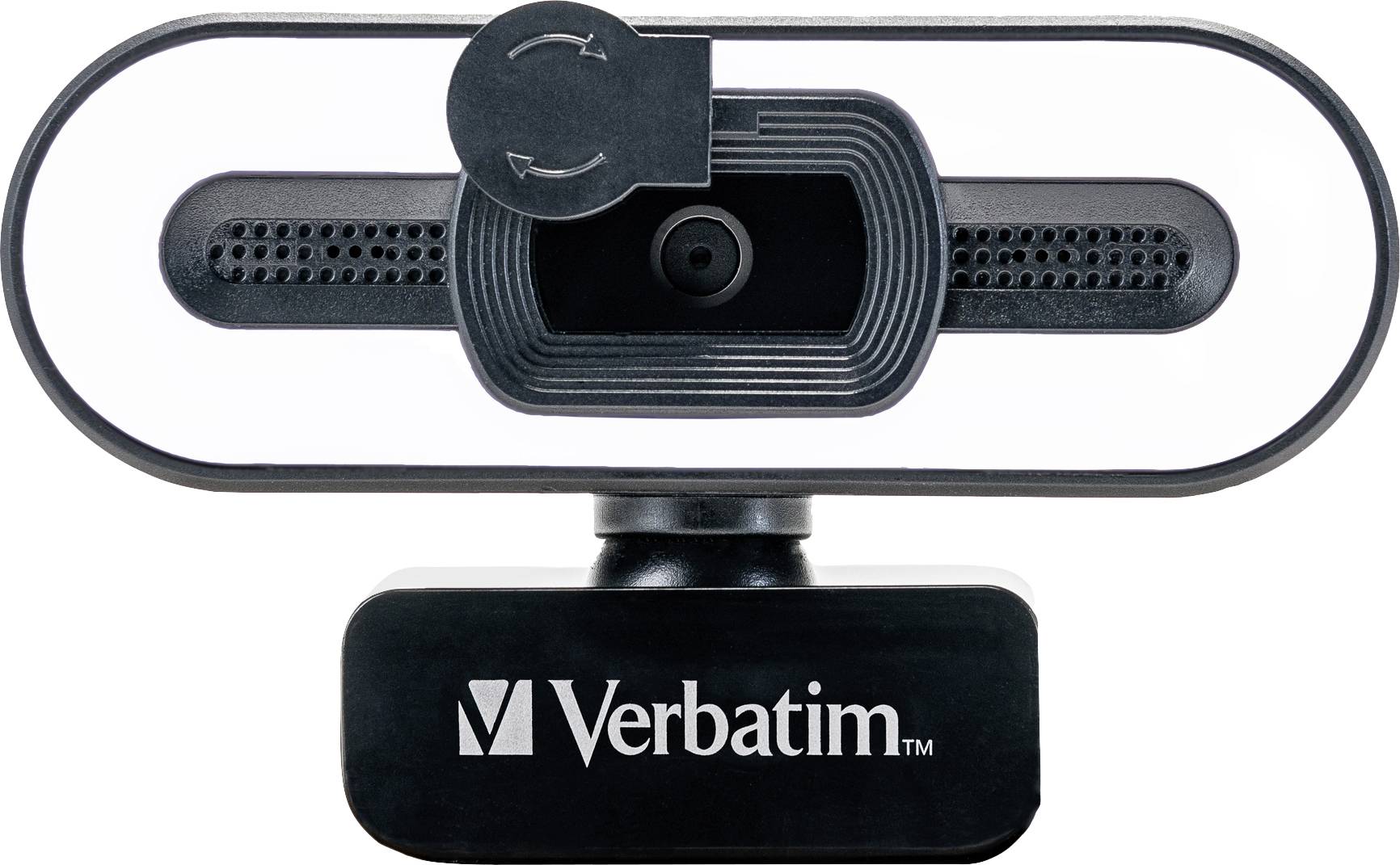 Webcam Verbatim AWC-02, Full HD 1080p, noire 2560x1440, 30 FPS, USB, cache de confidentialité, légère, version...-0