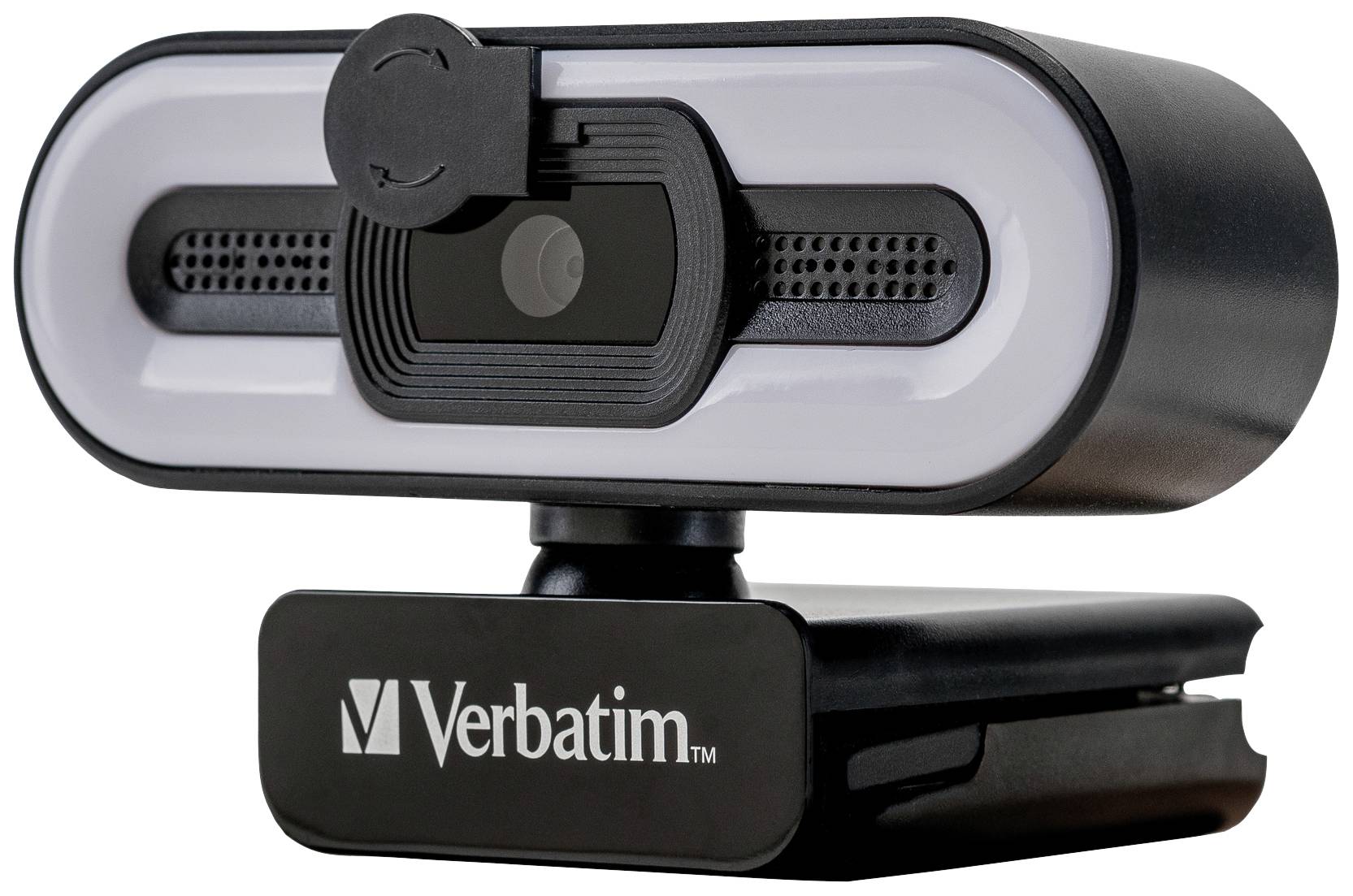 Webcam Verbatim AWC-02, Full HD 1080p, noire 2560x1440, 30 FPS, USB, cache de confidentialité, légère, version...-2