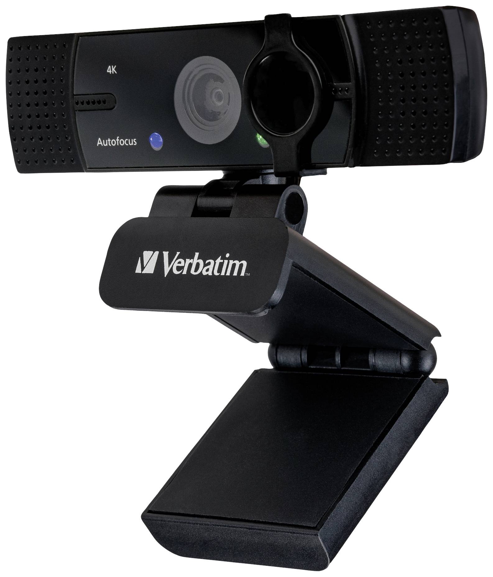 Webcam Verbatim AWC-03, 4K Ultra HD, noire 3840 x 2160, 30 images/s, USB, obturateur de confidentialité, version...-3