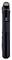 Enregistreur audio portable noir en vue latérale, montrant des touches et un microphone en haut. Idéal pour les interviews ou les enregistrements en déplacement.