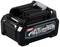 Batterie Makita XGT 40V Li-Ion de couleur noire, avec une capacité de 2,5 Ah, marquée sur le côté, adaptée aux outils de jardin et électriques.