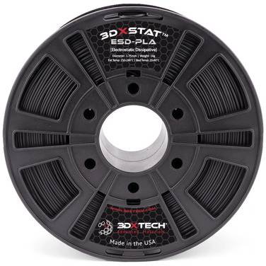 3D Xtech PLA2010750BK0 3DXSTAT Conductive ESD Filament PLA inodore, résiste aux chocs 1.75 mm 750 g noir 1 pc(s)