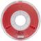 Un rouleau rouge de filament pour imprimante 3D. Inscription : « PolyFlex TPU95 », « Température d'impression : 210-230°C ». Logo du fabricant visible.