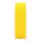 Rouleau de filament d'imprimante 3D jaune, vu de côté.
