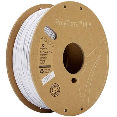 Polymaker 70941 PolyTerra Filament PLA faible teneur en plastique, hydrosoluble 1.75 mm 1000 g marbre  1 pc(s)