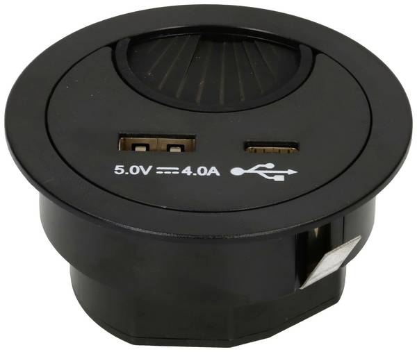 Max Hauri 166892 Panneau de connexion de table  noir