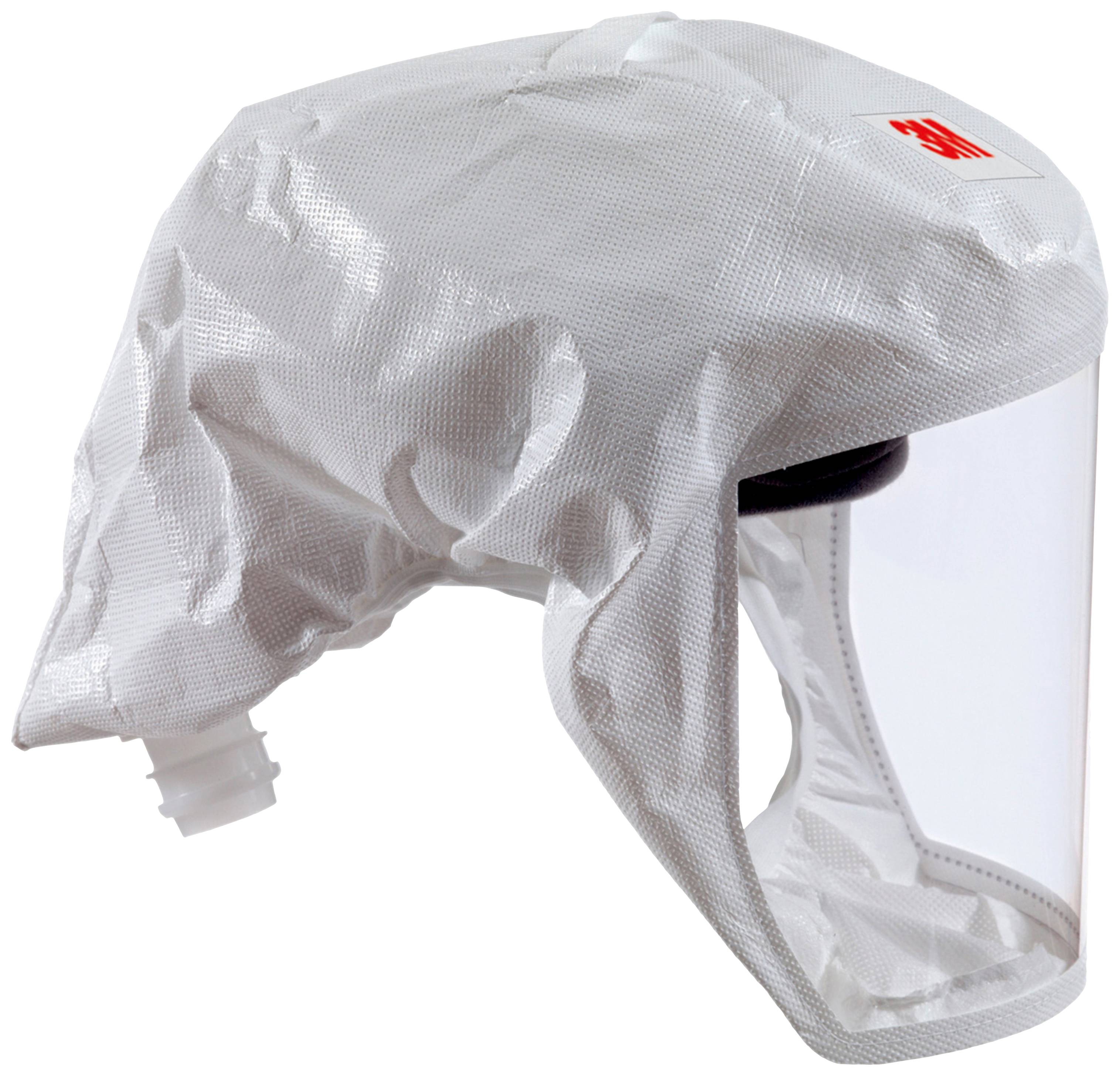Casque de protection avec visière transparente, utilisé pour protéger le visage lors de travaux dans des environnements dangereux.