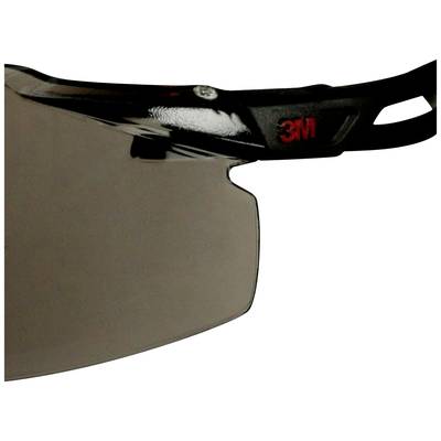 Lunettes de soleil avec verres teintés, monture noire et logo '3M' sur la branche.