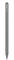 Un stylet numérique argenté, orienté verticalement, avec un embout bleu. Adapté aux tablettes et écrans tactiles.