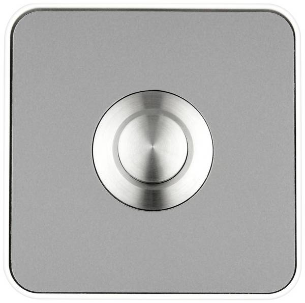 Grothe 64180 Sonnette optique acier inoxydable, blanc