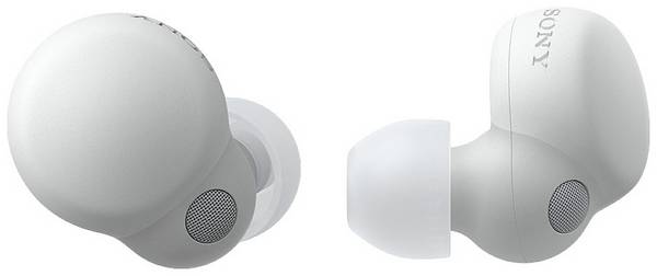 Sony LinkBuds S  Oreillette Bluetooth Stereo blanc Audio haute résolution, Suppression du bruit du microphone, Noise Cancelling micro-casque, boîtier de charge, résistant à la sueur, commande tactile, hydrophobe