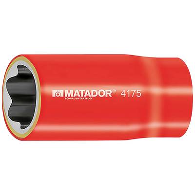 Clé mâle rouge de la marque 'Matador', modèle 4175, avec ouverture hexagonale.