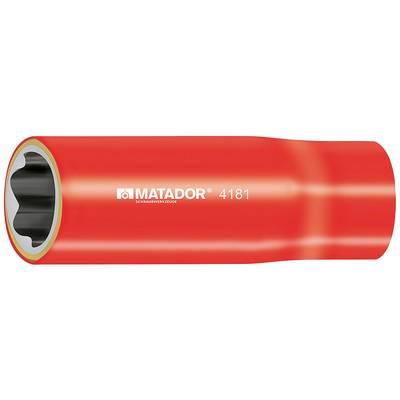 Un écrou rouge portant l'inscription 'Matador 4181 Outils de vissage', utilisé pour serrer et desserrer des écrous et des vis.