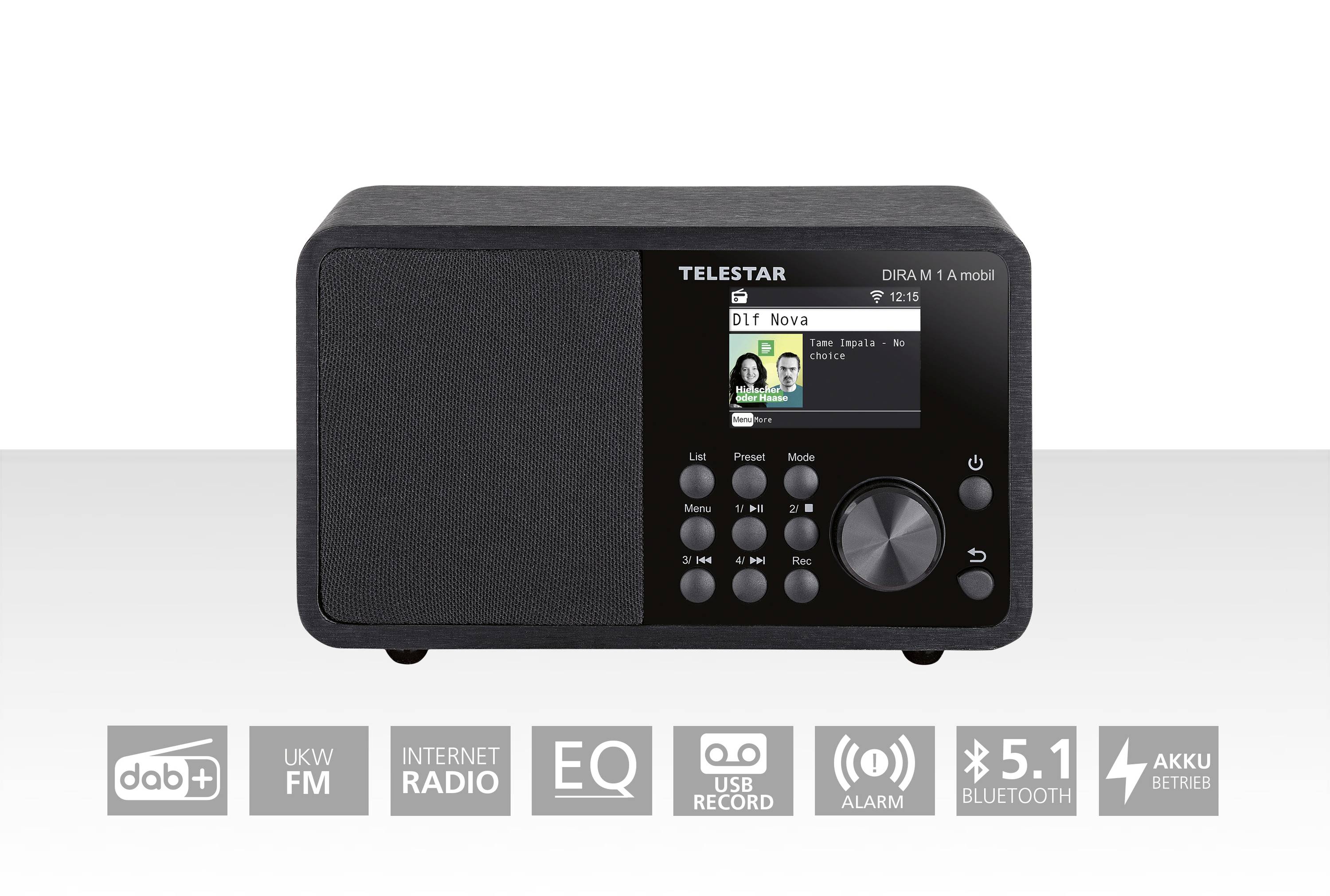 Radio Mono sans fil Portable DAB+ / FM / Internet / Bluetooth DIRA M 1 A-7