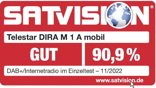 Image du prix pour Radio Mono sans fil Portable DAB+ / FM / Internet / Bluetooth DIRA M 1 A