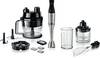 Bosch Haushalt ErgoMaster Serie 6 Mixeur plongeant 1200 W avec verre doseur, avec blender, multifonction, fouet , sans BPA acier inoxydable, noir