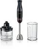 Bosch Haushalt ErgoMaster Serie 4 Mixeur plongeant 1000 W avec verre doseur, avec blender, sans BPA noir piano, acier inoxydable