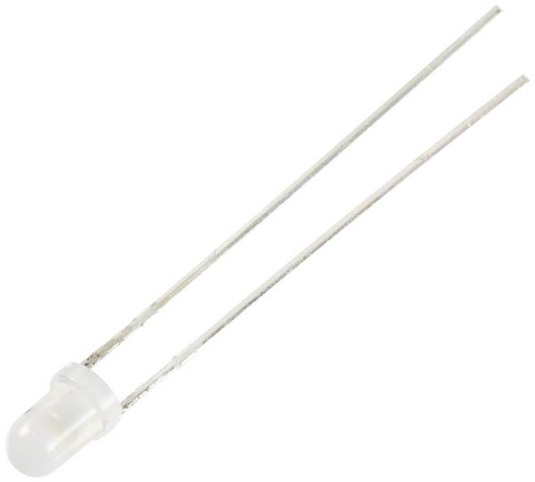 TRU COMPONENTS LED blanc chaud rond 3 mm 1120 mcd 30 ° 12 mA 5 V