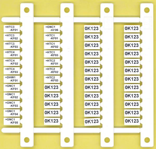Étiquette de repérage 093.48   sans impression blanc 48 pc(s) Finder 093.48 Piece