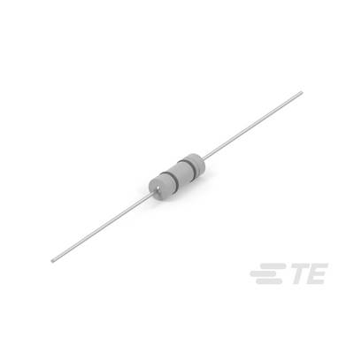 Bobine d'arrêt grise à enroulement axial pour la suppression des interférences électromagnétiques, orientation horizontale.