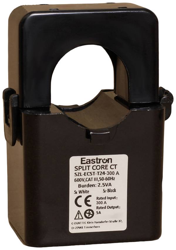 Counttec ESCT-T24 KW30300 Convertisseur de mesure de courant Courant primaire 300 A Courant secondaire 5 A Diam. de passage du conducteur:25 mm Montage rabattable 1 pc(s)