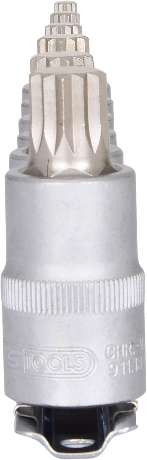 'Ensemble de boulons hexagonaux avec profil cannelé, disposés de manière échelonnée, surface métallique, adapté aux clés de précision pour la mécanique de précision.'