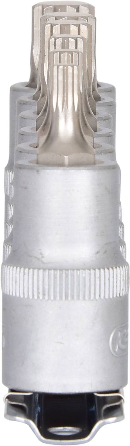 Outil de coupe métallique avec tête de coupe à plusieurs couches et dentelée. Principalement utilisé dans des applications mécaniques ou industrielles.