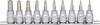KS Tools 911.3940 Set de douilles 3/8" (10 mm) 911.3940