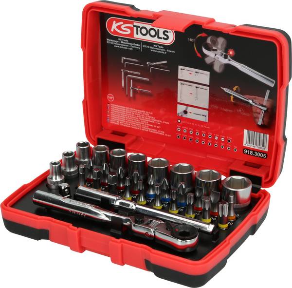KS Tools 9183005 Set de douilles  1/4"  918.3005