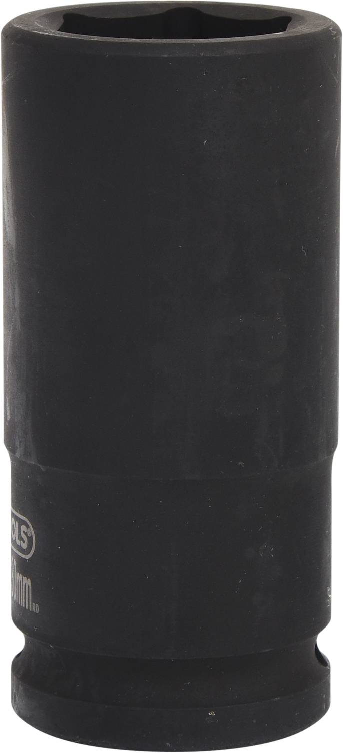 Une clé à douille noire pour écrous, probablement destinée à être utilisée avec une clé à cliquet.