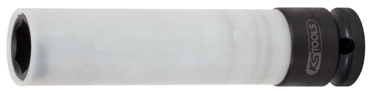Une clé à ergots blanche avec tête noire de KS Tools, adaptée pour une utilisation dans l'entretien et la réparation automobile.