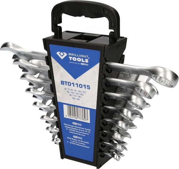 Brilliant Tools BT011015 BT011015 Jeu de clés mixtes  Ouverture de clé (métrique) 8 - 53 mm